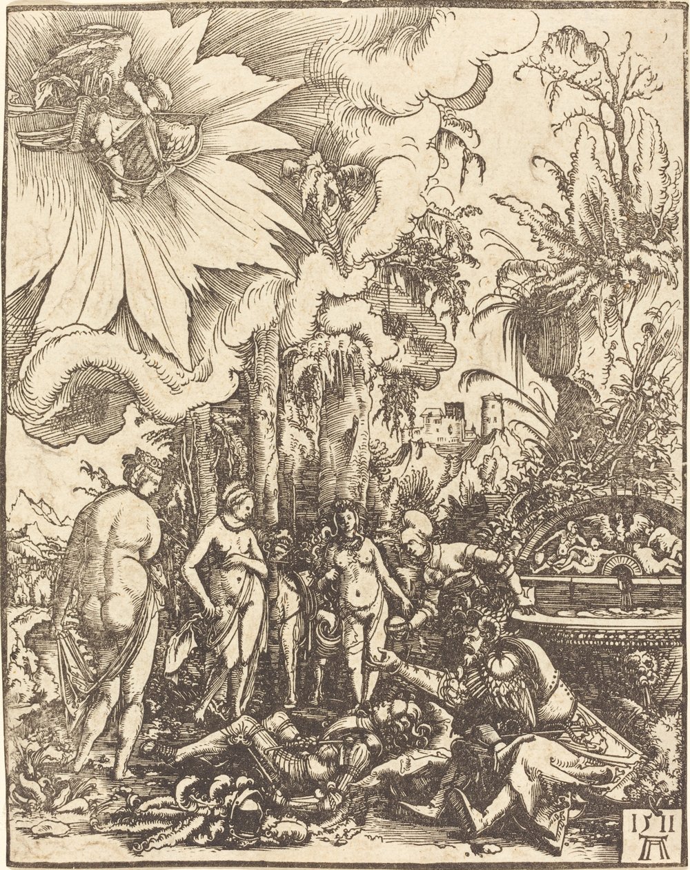 Il giudizio di Paride da Albrecht Altdorfer