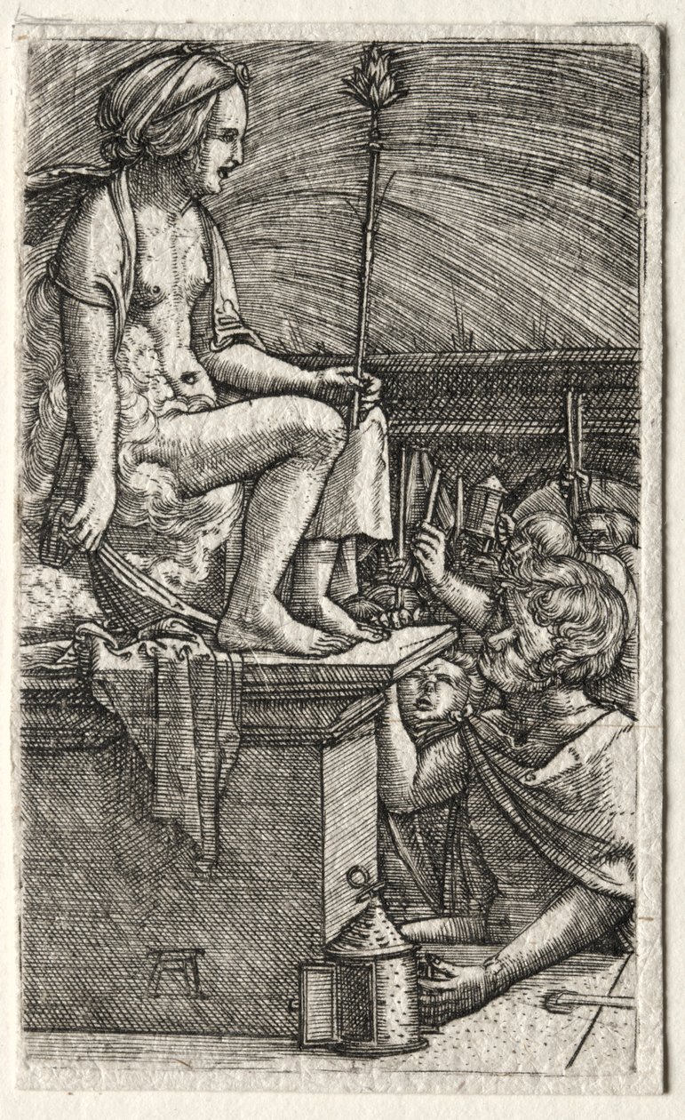 La cortigiana romana o La vendetta del mago Virgilio, 1520-1526 da Albrecht Altdorfer