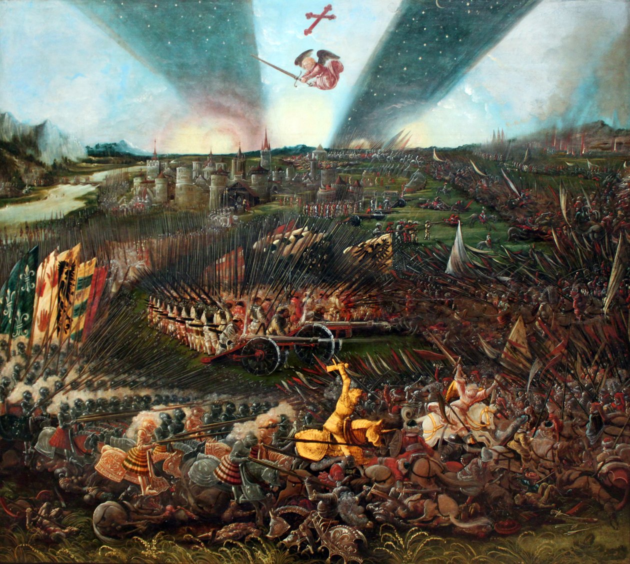 La vittoria di Carlo Magno sugli Avari presso Ratisbona da Albrecht Altdorfer