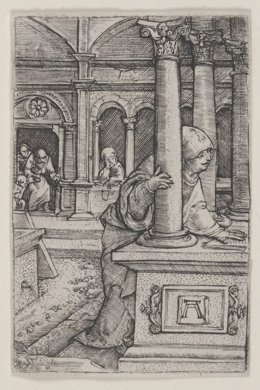 La Vergine che cerca Gesù nel Tempio da Albrecht Altdorfer