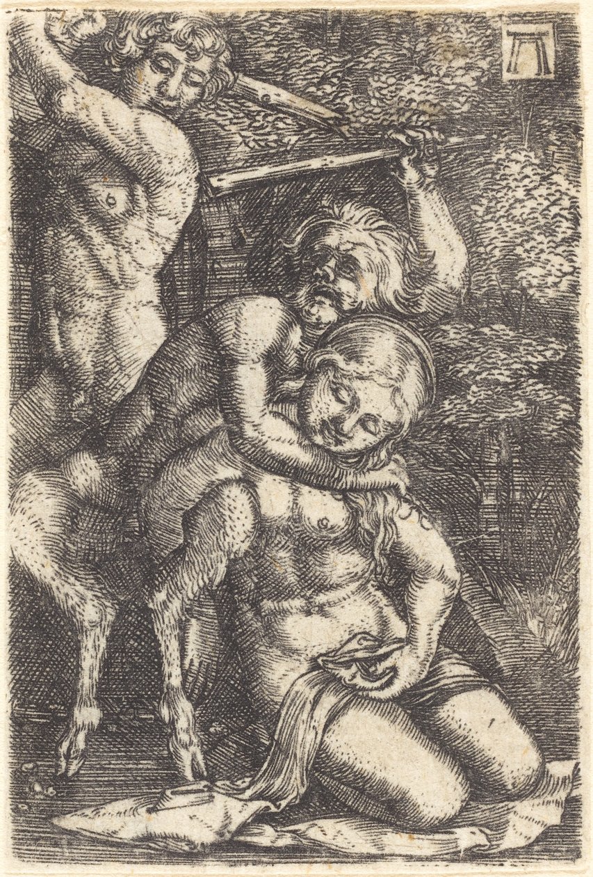 Due satiri che litigano per una ninfa da Albrecht Altdorfer