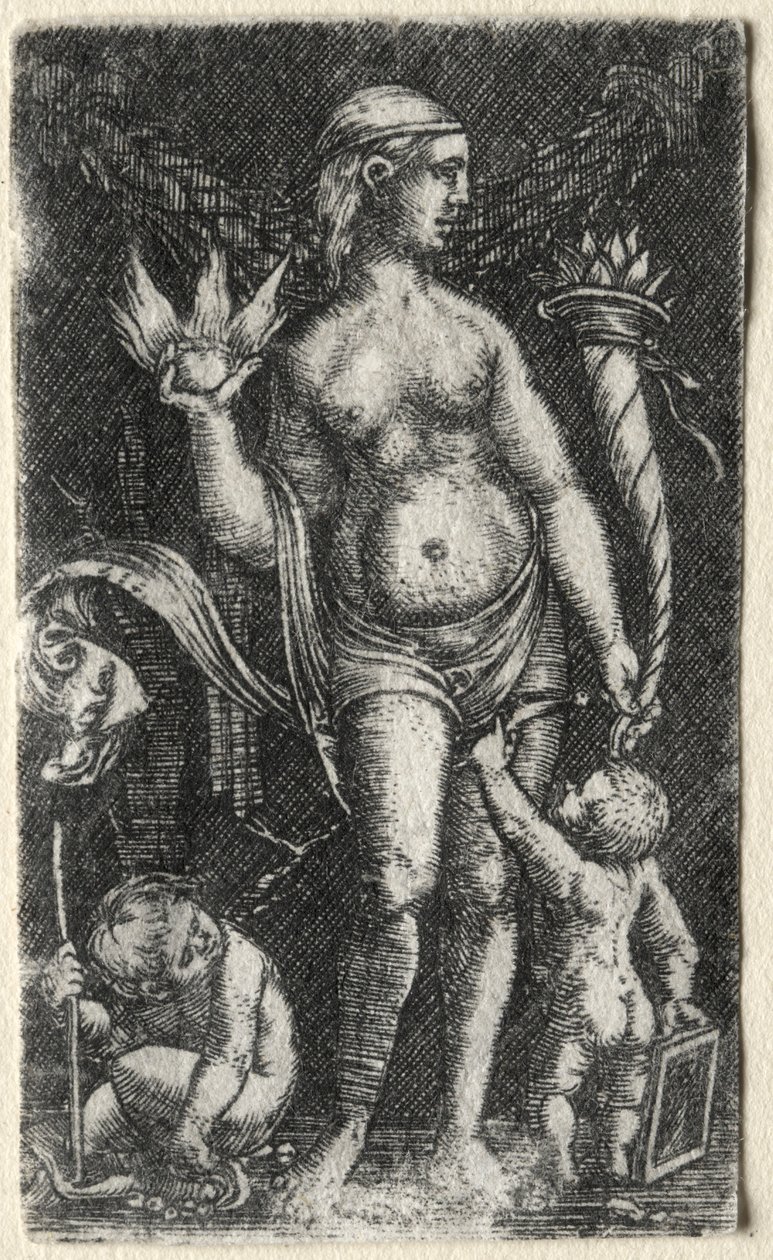 Venere tra due cupidi, 1520 da Albrecht Altdorfer