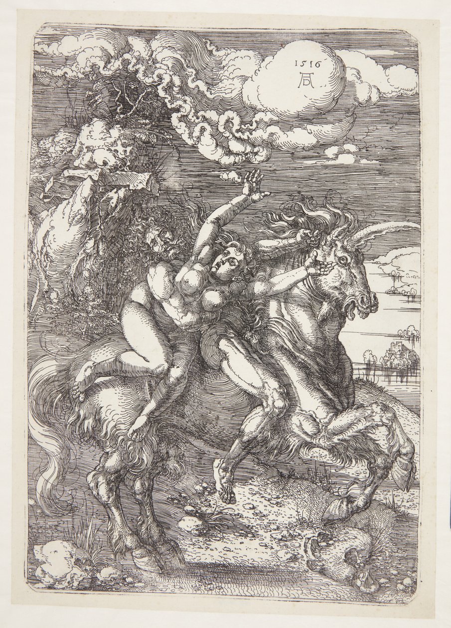 Rapimento su un unicorno da Albrecht Dürer