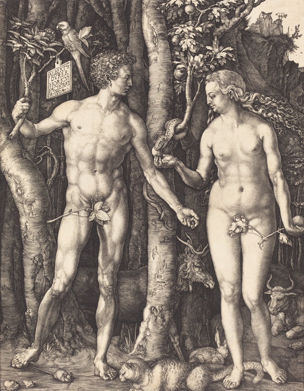 Adamo ed Eva da Albrecht Dürer