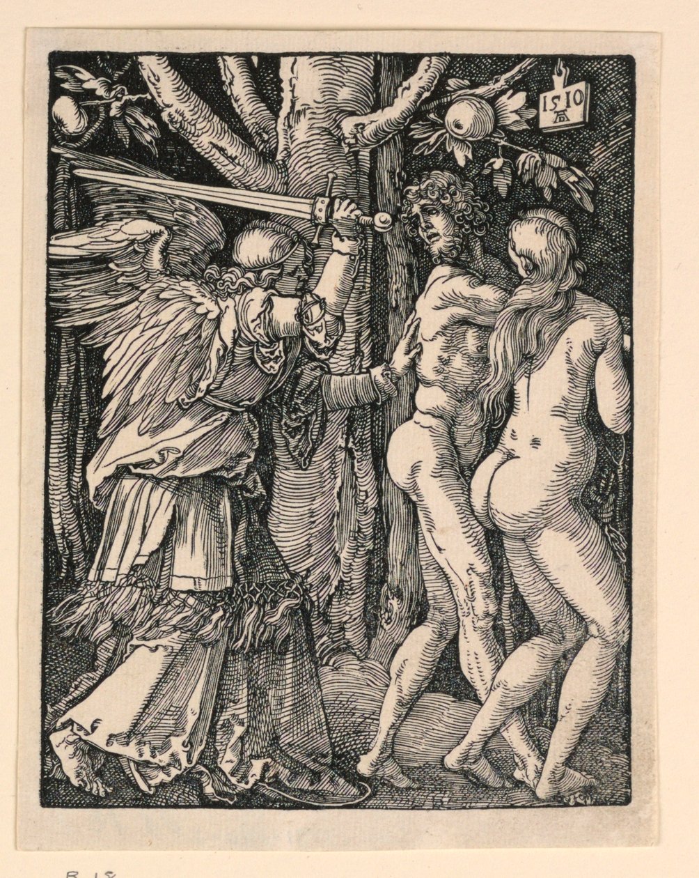 Adamo ed Eva Espulsi dal Paradiso, dalla Serie La Piccola Passione da Albrecht Dürer