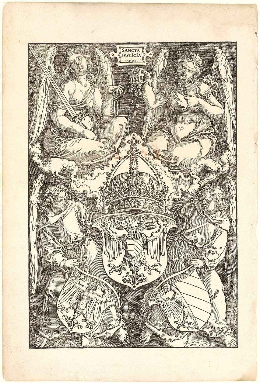 Allegoria con gli stemmi dell