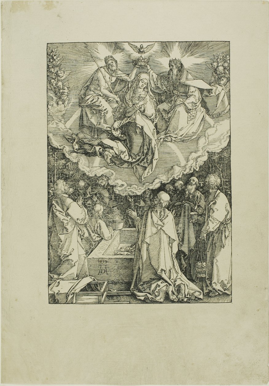 Assunzione e incoronazione della Vergine, da La vita della Vergine da Albrecht Dürer