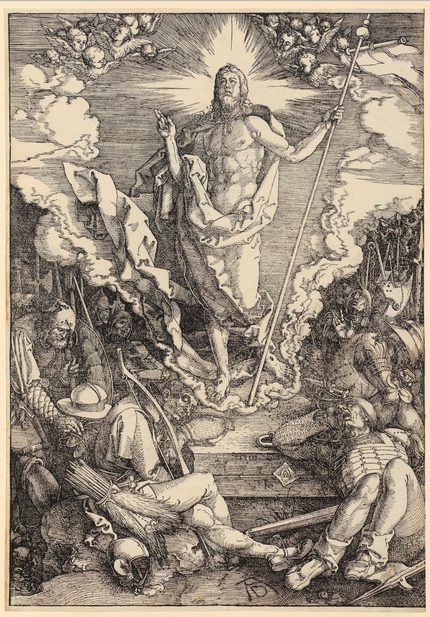 La Resurrezione di Cristo, foglio 12 della serie "La Grande Passione" da Albrecht Dürer