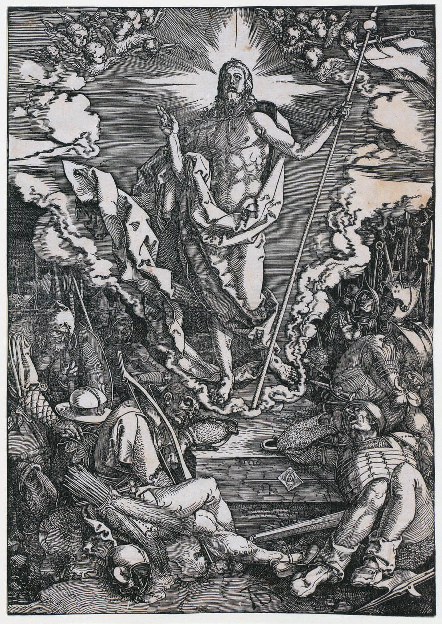 La Resurrezione di Cristo, foglio 12 della serie "La Grande Passione" da Albrecht Dürer