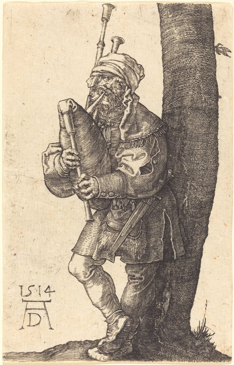 Suonatore di cornamusa da Albrecht Dürer