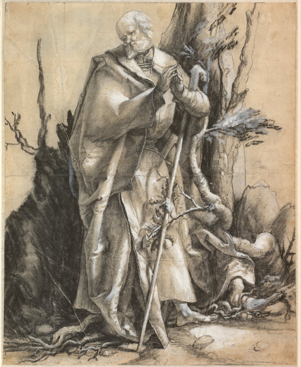 Santo barbuto in una foresta, 1516 ca. da Albrecht Dürer