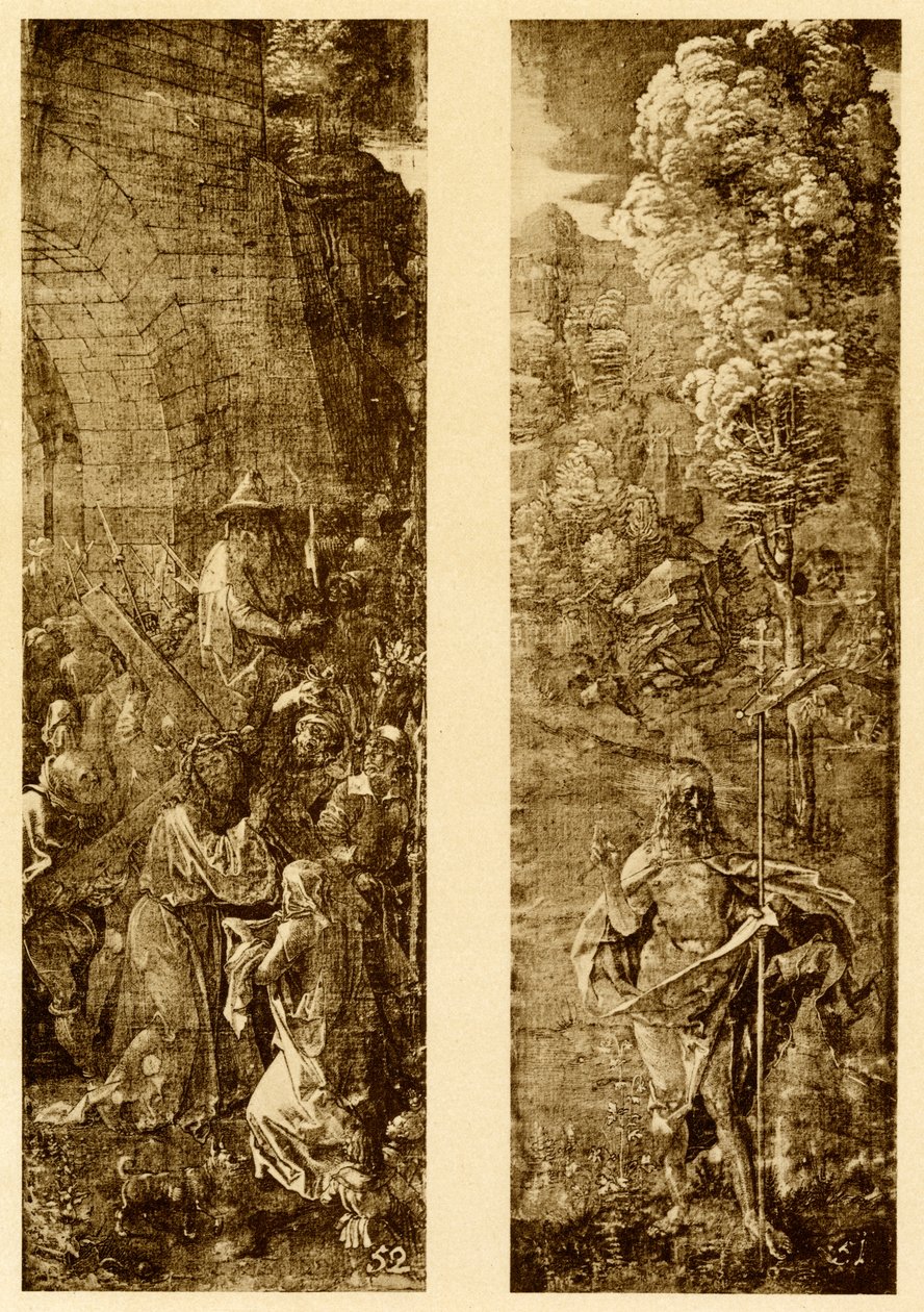 Portamento della Croce e Cristo con il vessillo della vittoria da Albrecht Dürer