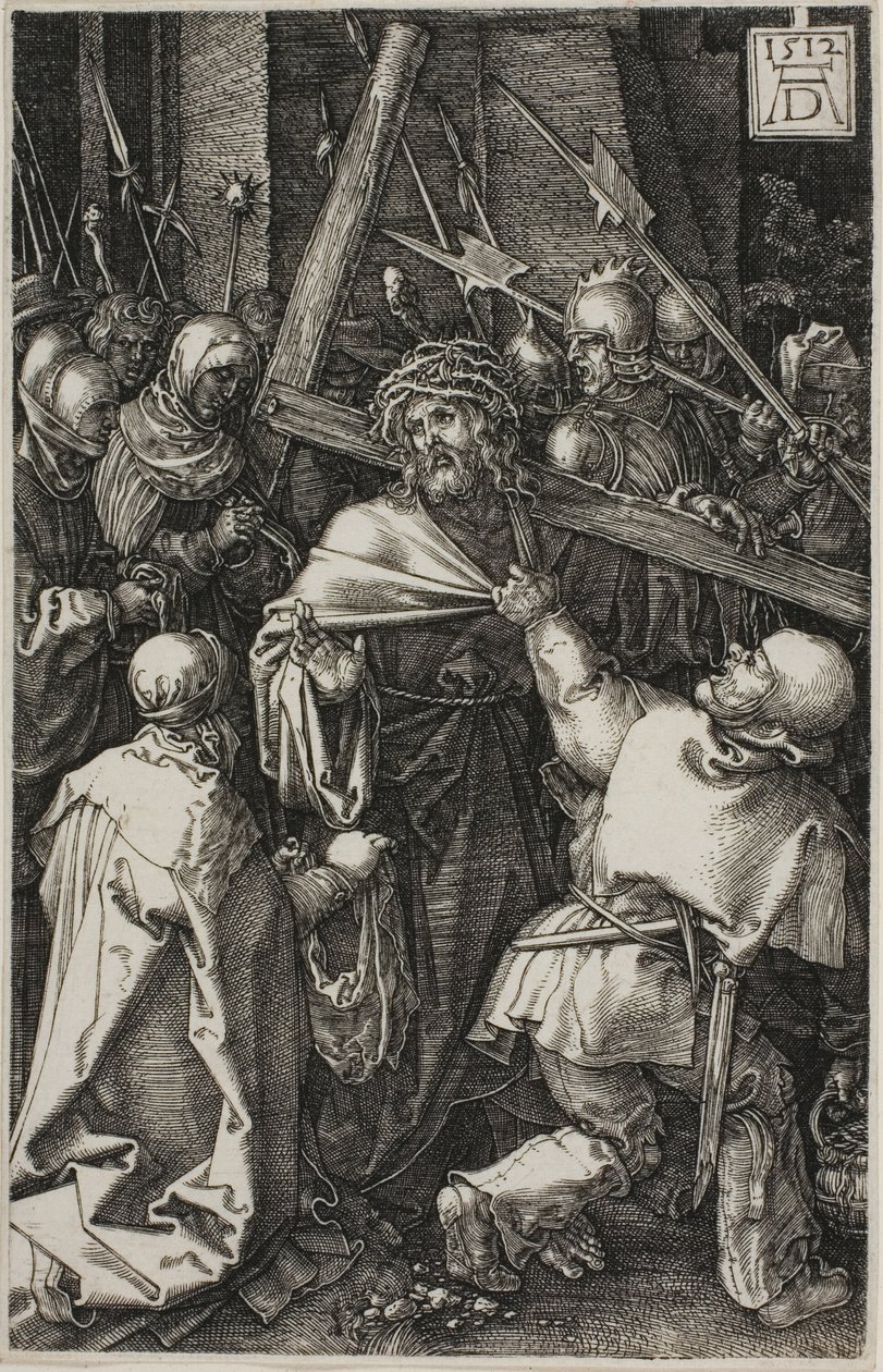 Portare la croce, da La Passione incisa da Albrecht Dürer