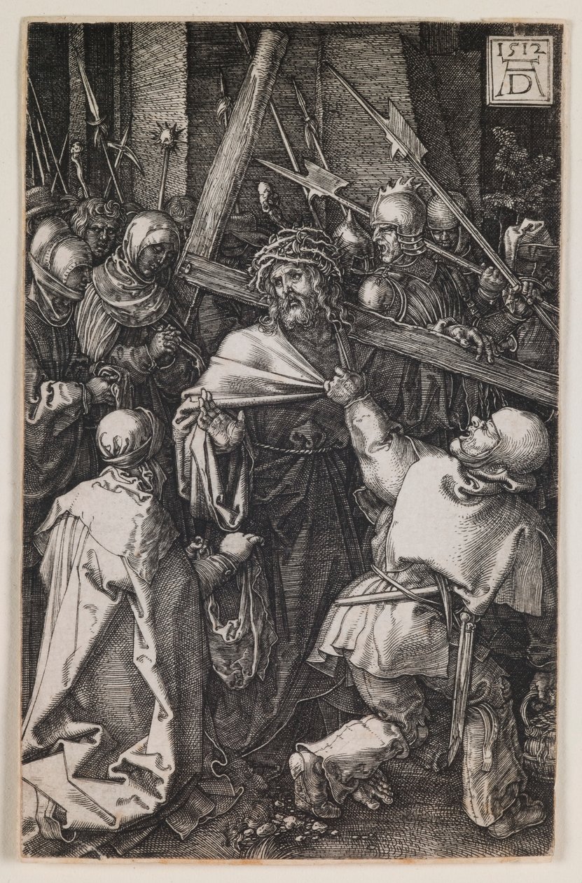 Portare la croce, dalla serie “La Passione Incisa” da Albrecht Dürer