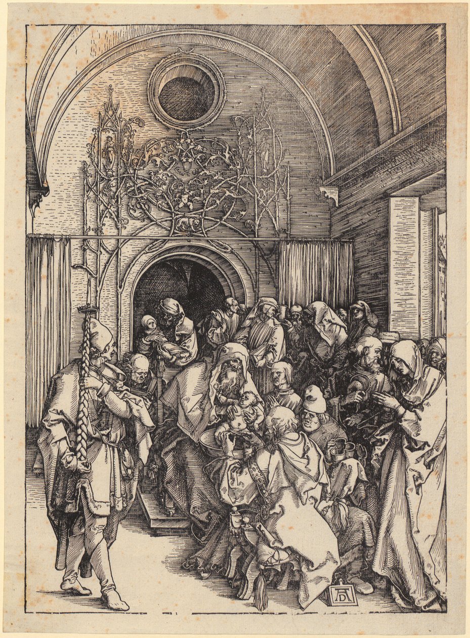 La circoncisione di Cristo, foglio 11 della serie “La vita di Maria” da Albrecht Dürer