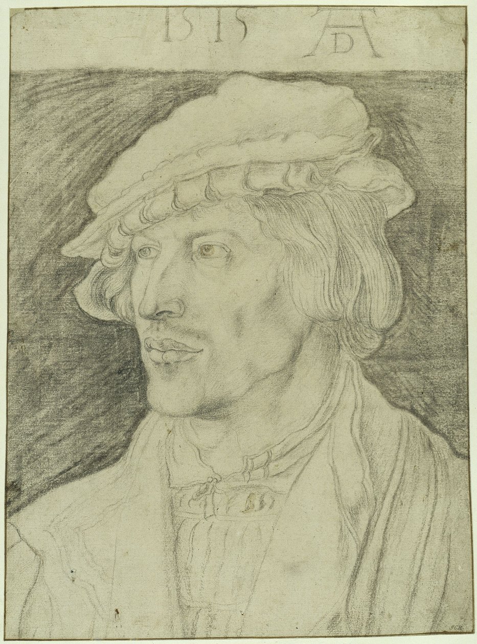 Ritratto a mezzo busto di un giovane senza barba, rivolto verso sinistra da Albrecht Dürer