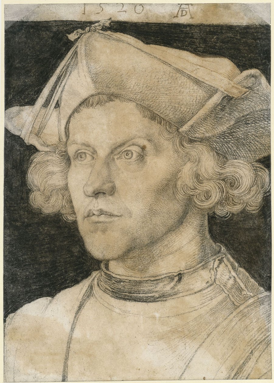 Ritratto a mezzo busto di un giovane uomo da Albrecht Dürer