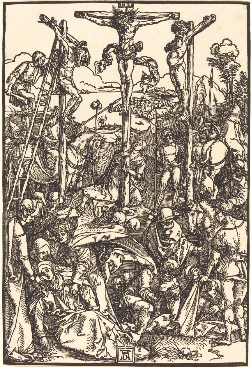 Calvario con le tre croci da Albrecht Dürer