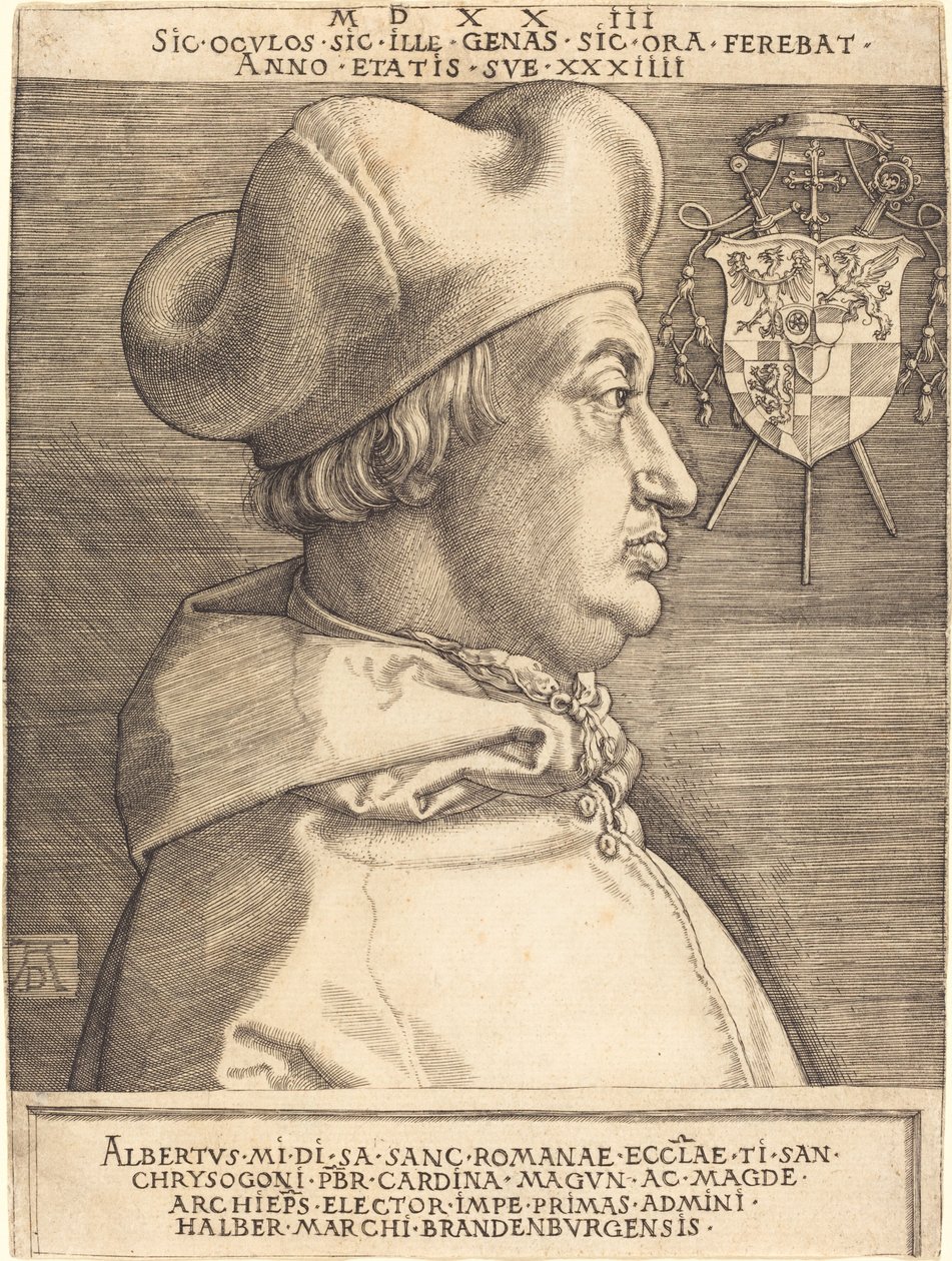 Cardinale Albrecht di Brandeburgo ("Grande Cardinale") da Albrecht Dürer
