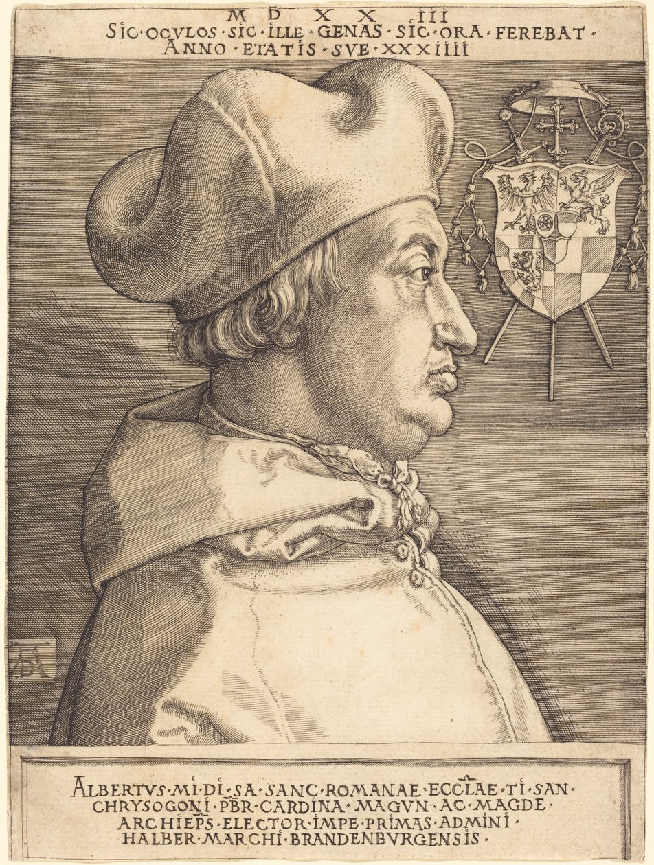 Il cardinale Albrecht di Brandeburgo (“Il Grande Cardinale”) da Albrecht Dürer