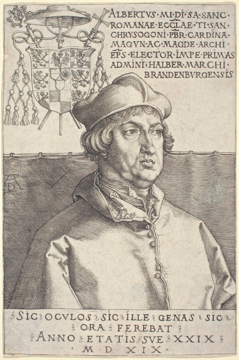 Il cardinale Albrecht di Brandeburgo (“il Piccolo Cardinale”) da Albrecht Dürer