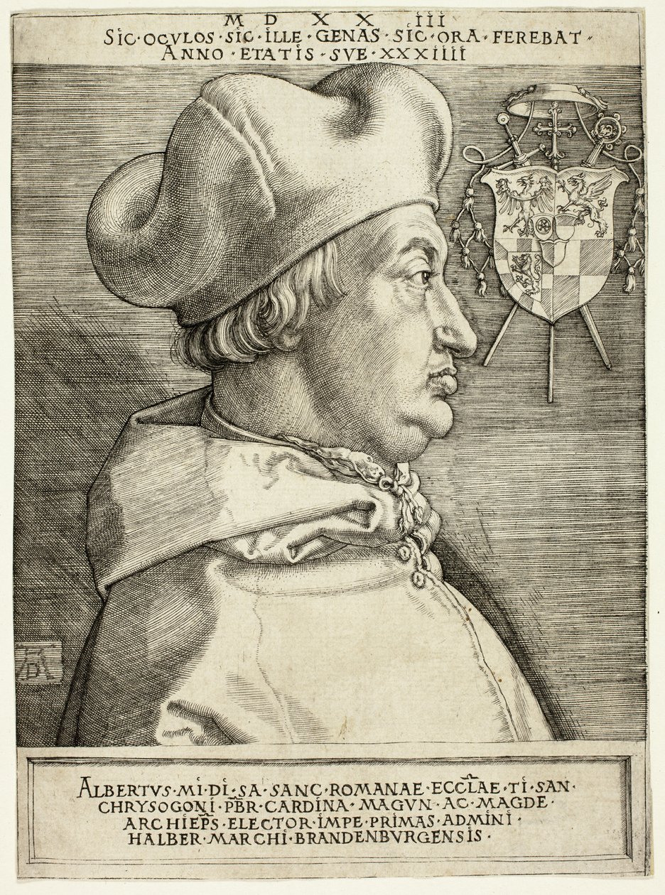Cardinale Albrecht di Brandeburgo (Il Grande Cardinale) da Albrecht Dürer
