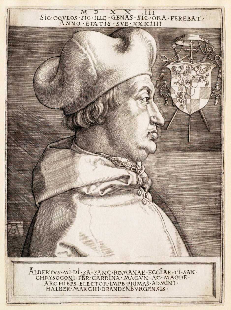 Cardinale Alberto di Brandeburgo (Il grande cardinale) da Albrecht Dürer