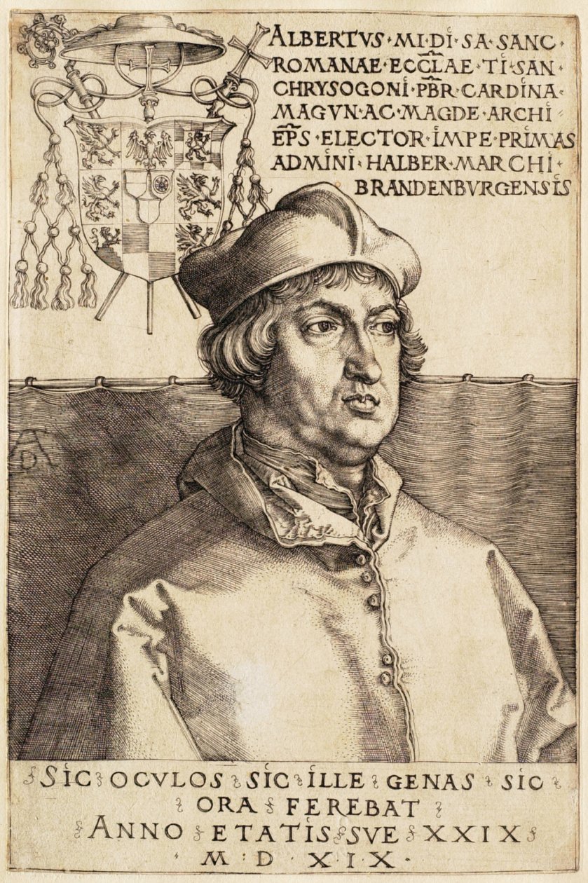 Cardinale Alberto di Brandeburgo (Il piccolo cardinale) da Albrecht Dürer