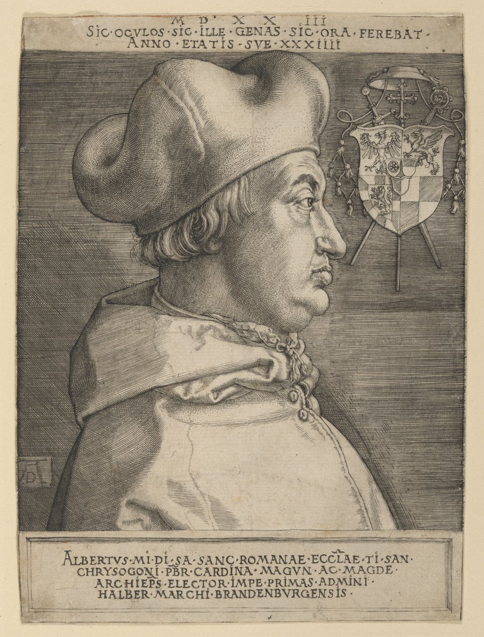 Il cardinale Albrecht di Brandeburgo (tavola grande) da Albrecht Dürer