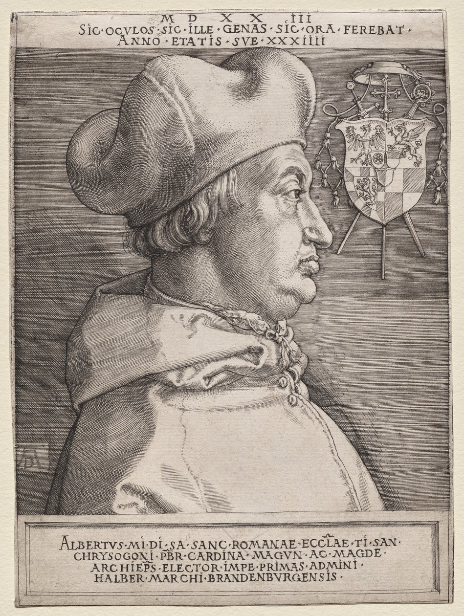 Cardinale Albrecht di Brandeburgo - la grande tavola da Albrecht Dürer