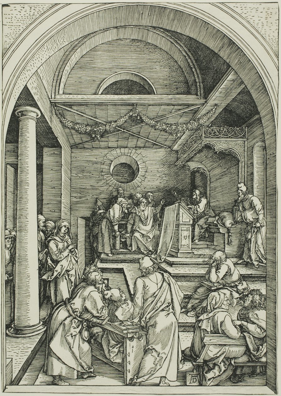 Cristo tra i dottori, da La vita della Vergine da Albrecht Dürer