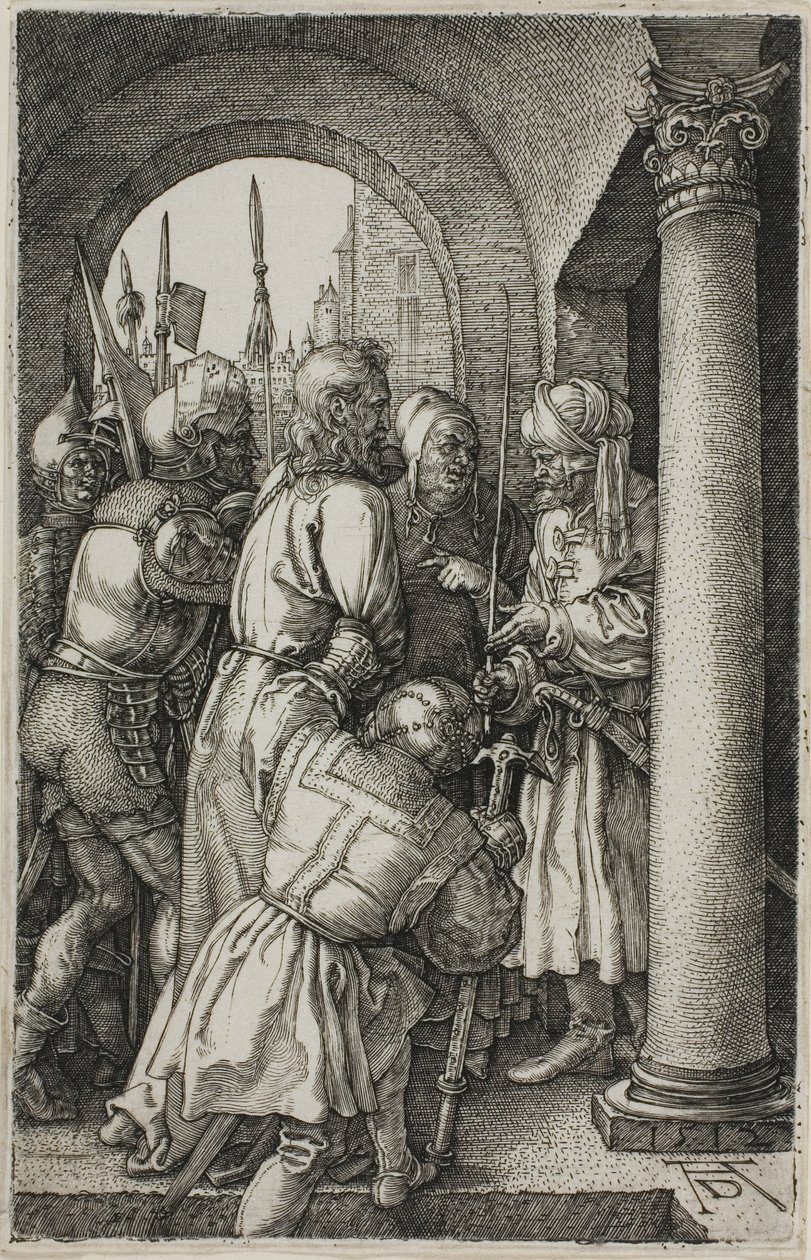 Cristo davanti a Pilato, dalla Passione incisa da Albrecht Dürer