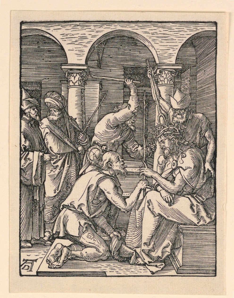 Cristo coronato di spine, dalla serie La Piccola Passione da Albrecht Dürer