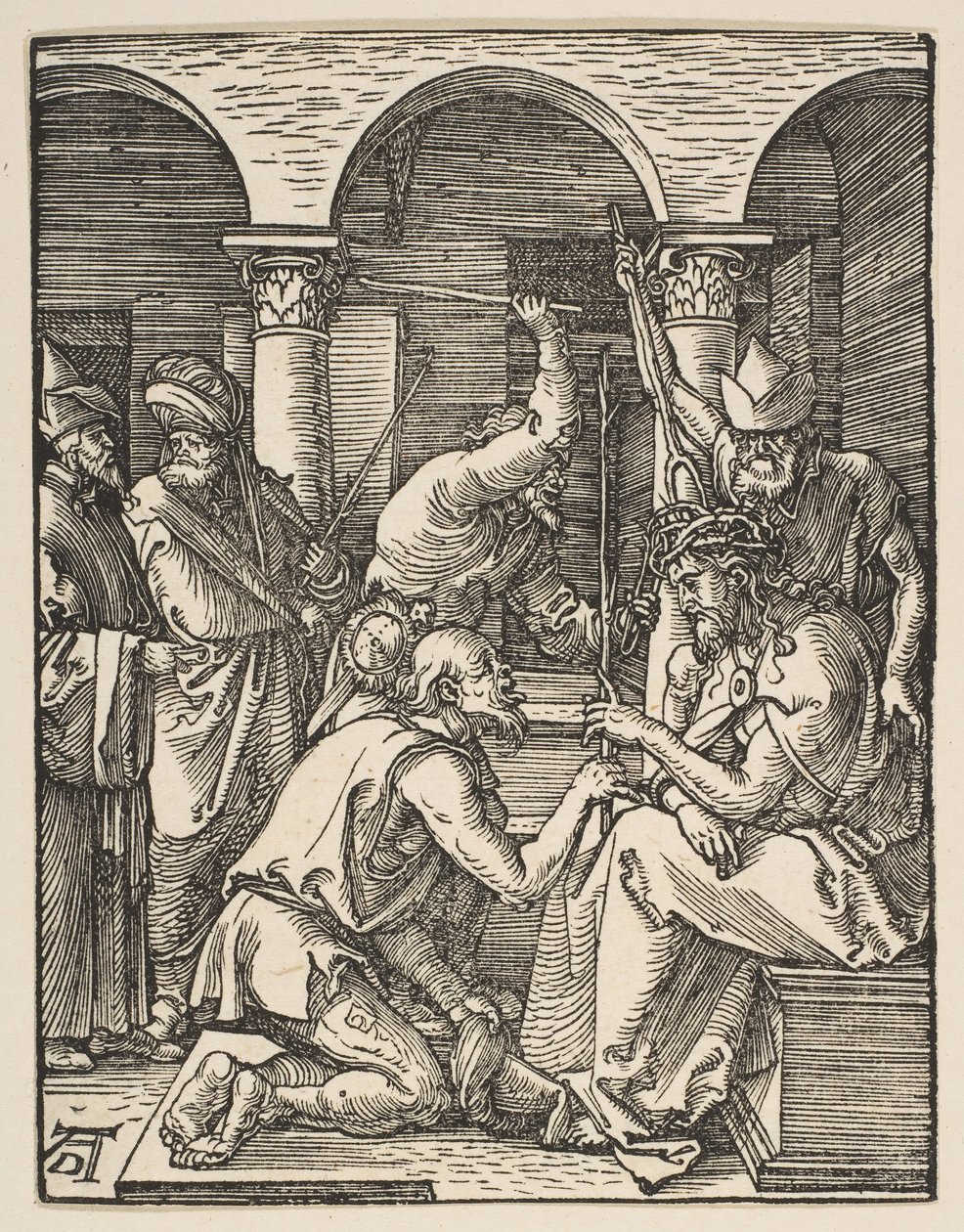 Cristo incoronato di spine, dalla Piccola Passione da Albrecht Dürer