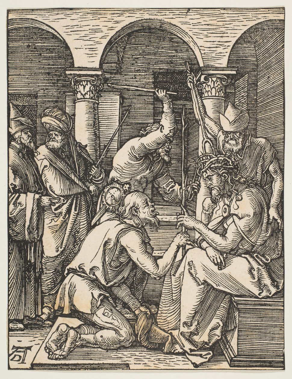 Cristo incoronato di spine, da La Piccola Passione da Albrecht Dürer