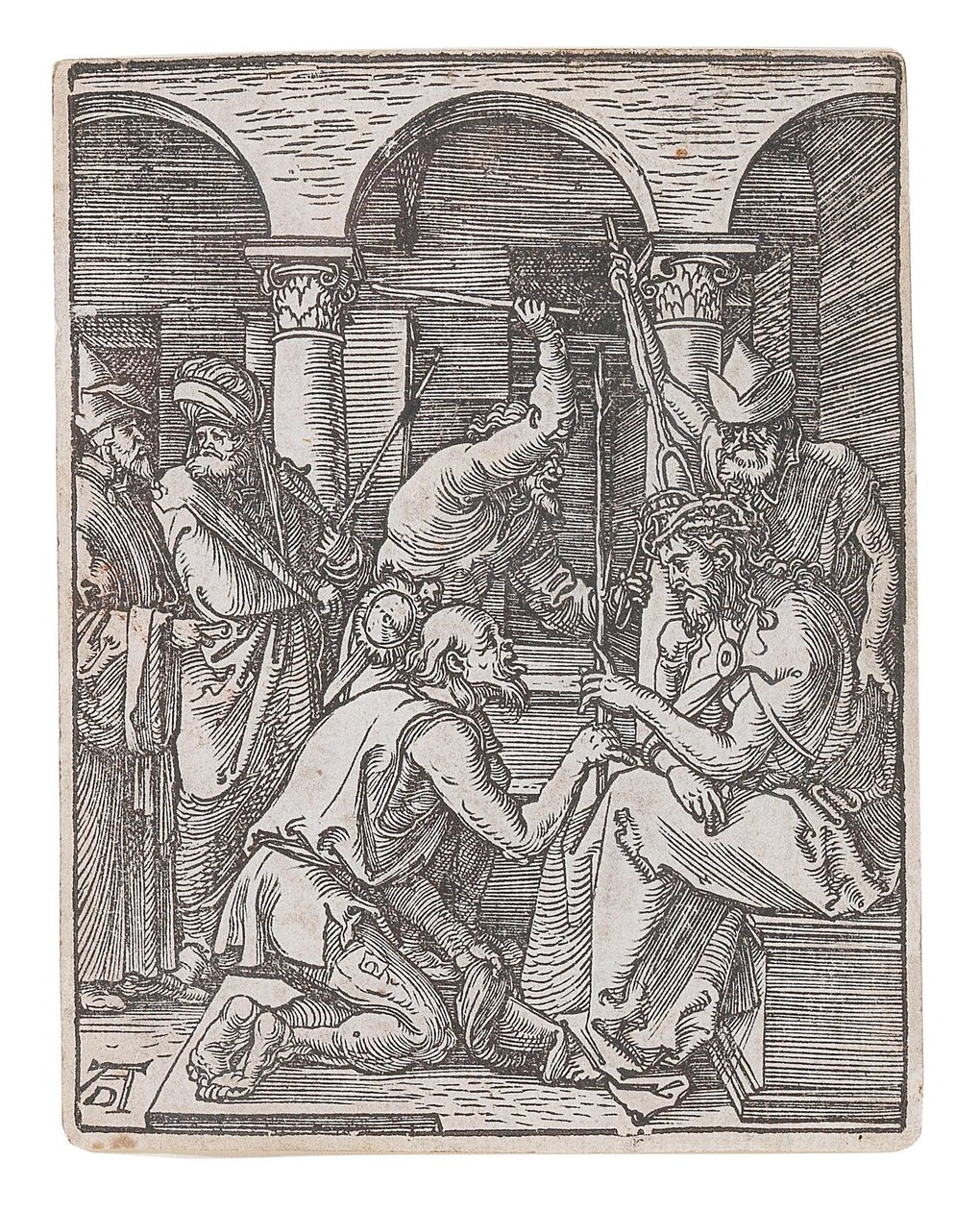 Cristo coronato di spine, dalla serie La Piccola Passione da Albrecht Dürer