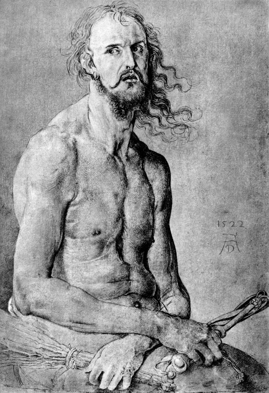 Cristo, Uomo dei Dolori, con le caratteristiche di Dürer, 1522, 1936 da Albrecht Dürer
