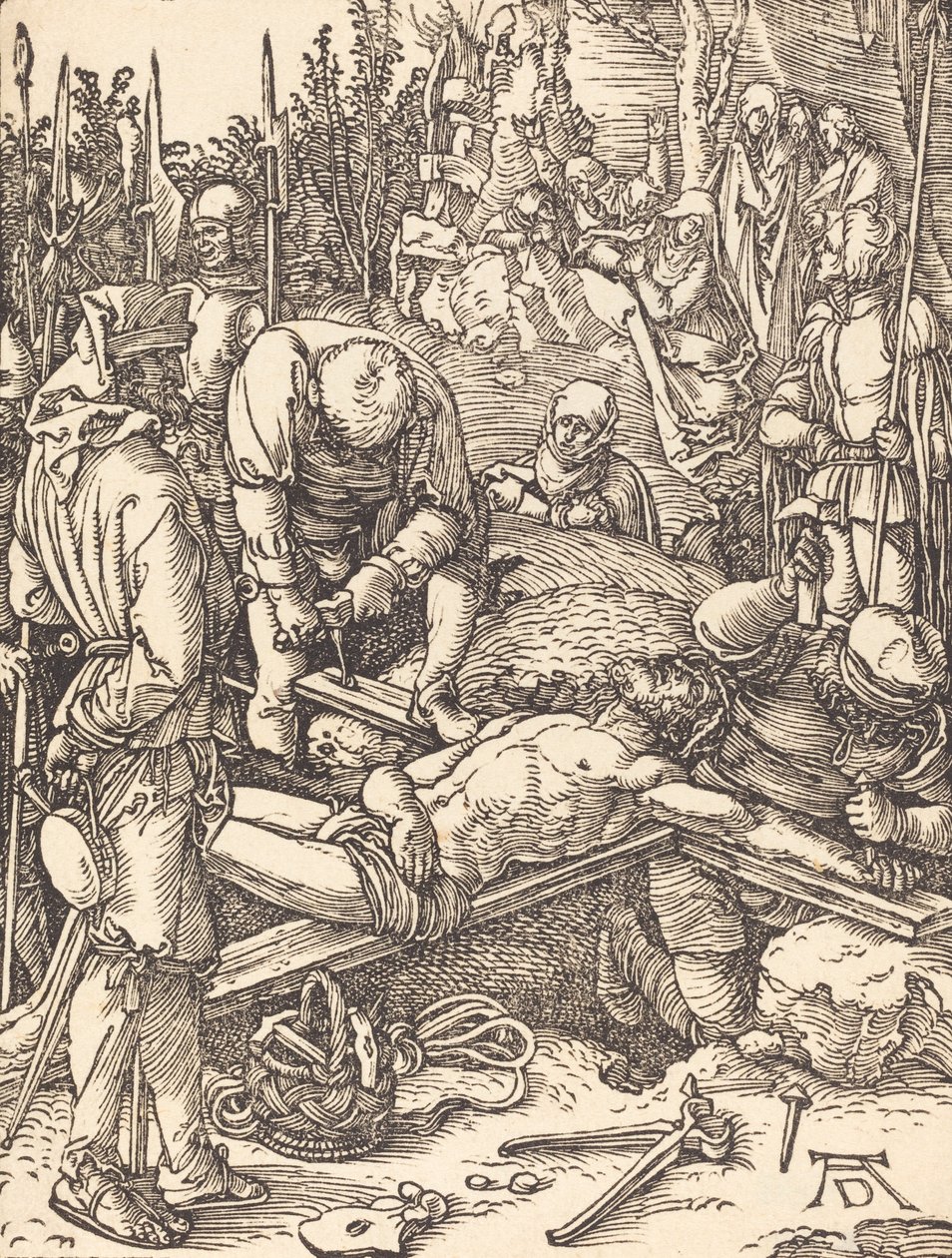 Cristo inchiodato alla croce, probabilmente c. 1509-1510 da Albrecht Dürer