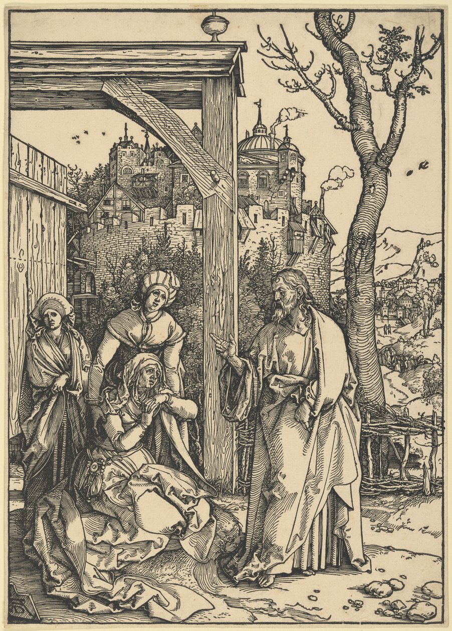 Cristo prende congedo da sua madre, da La vita della Vergine da Albrecht Dürer