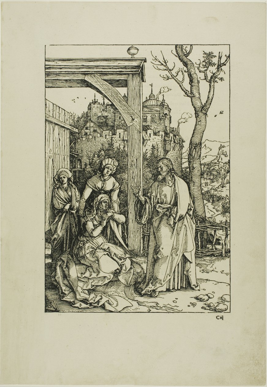 Cristo che prende congedo da sua madre, dalla Vita della Vergine da Albrecht Dürer