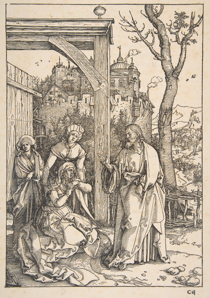 Cristo che si congeda da sua madre, tratto da “La vita della Vergine” da Albrecht Dürer
