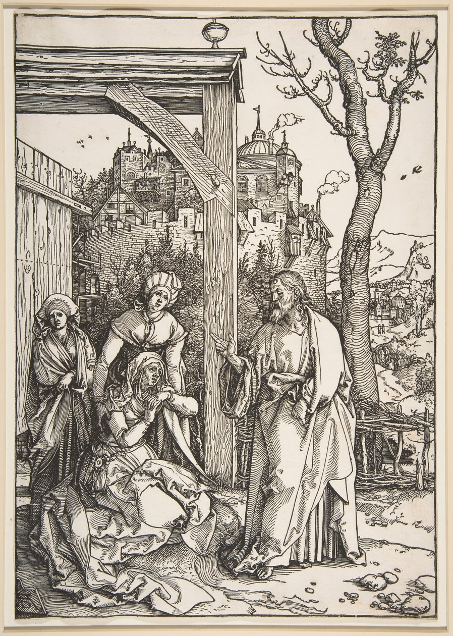 Cristo che prende congedo da sua madre, dalla Vita della Vergine, ca. 1504 da Albrecht Dürer