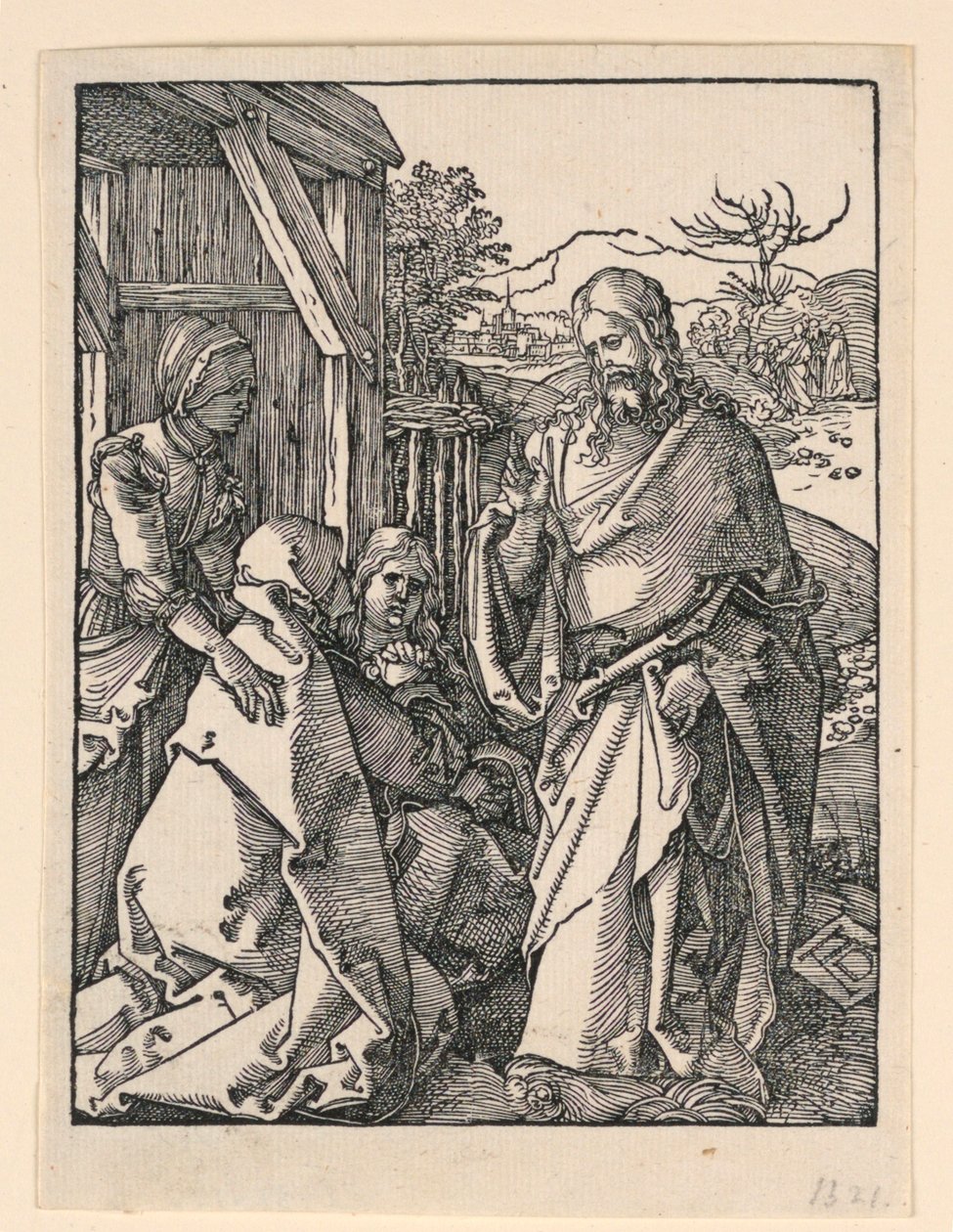 Cristo si congeda dalla madre, dalla serie La Piccola Passione da Albrecht Dürer