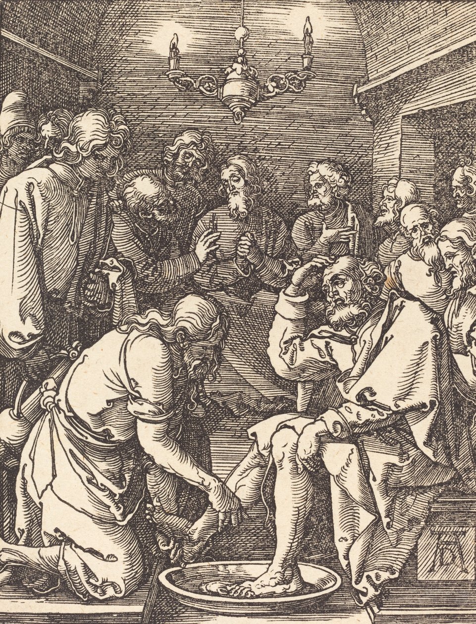 Cristo lava i piedi dei discepoli da Albrecht Dürer