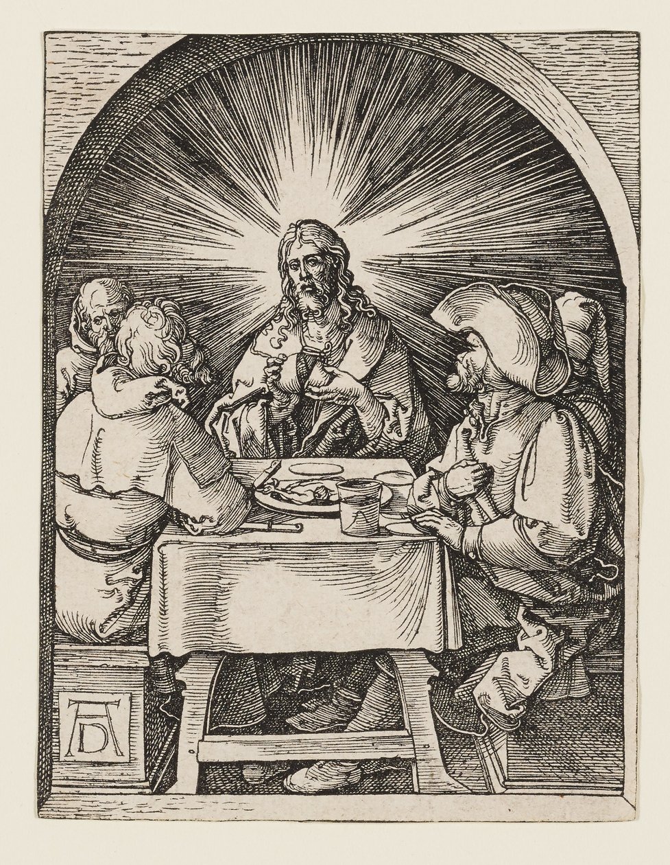 Cristo a Emmaus da Albrecht Dürer
