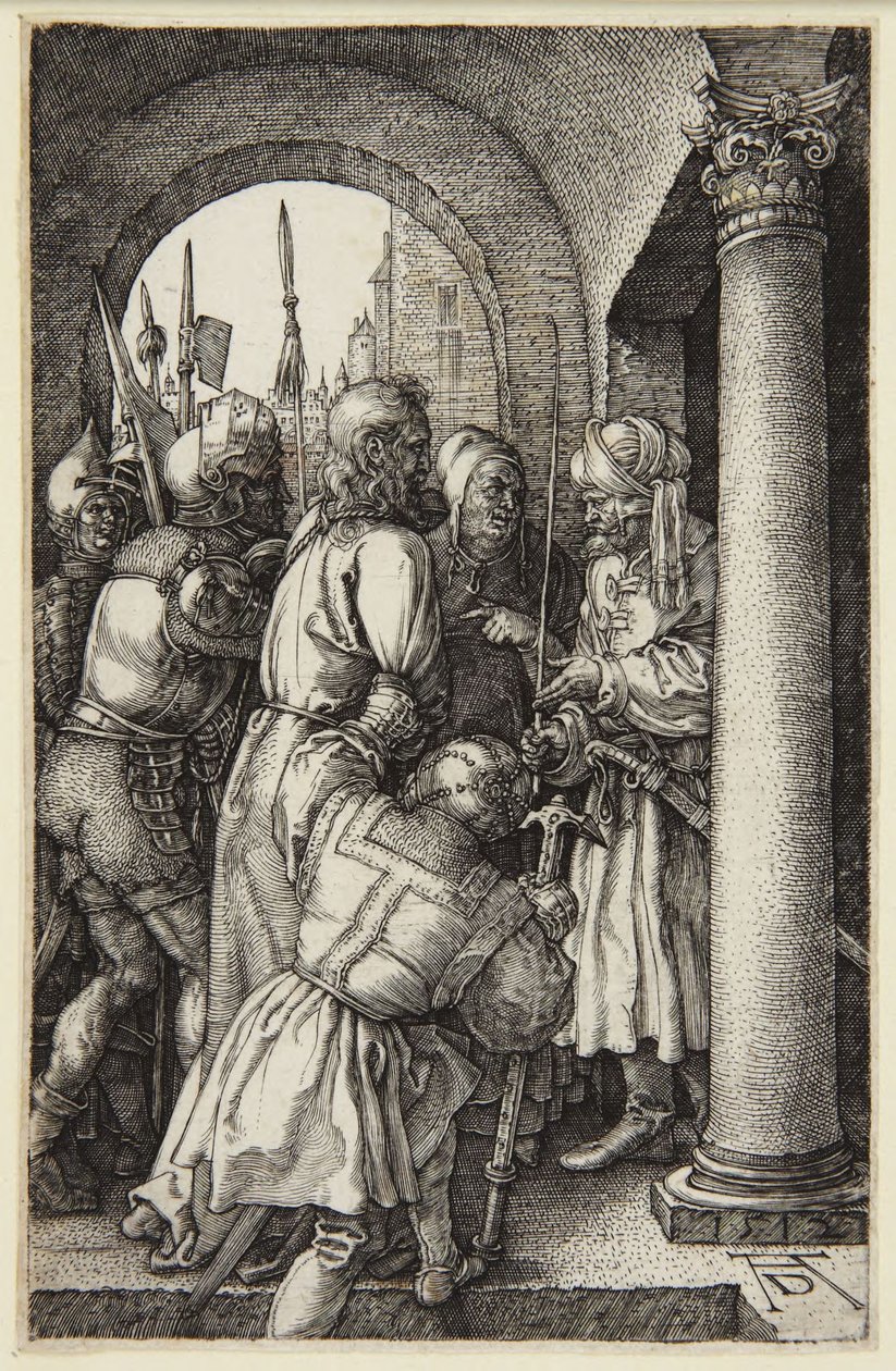Cristo davanti a Pilato (serie della Passione incisa) da Albrecht Dürer