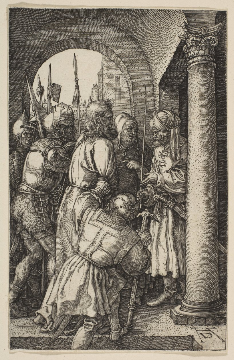 Cristo davanti a Pilato, tratto da “La Passione” da Albrecht Dürer