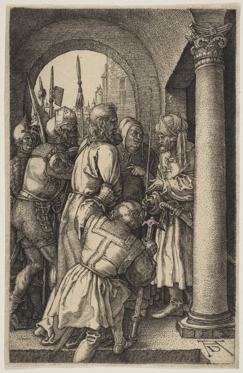 Cristo davanti a Pilato, tratto da “La Passione” da Albrecht Dürer