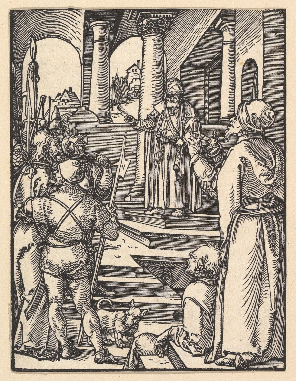 Cristo davanti a Pilato, tratto da “La piccola Passione” da Albrecht Dürer