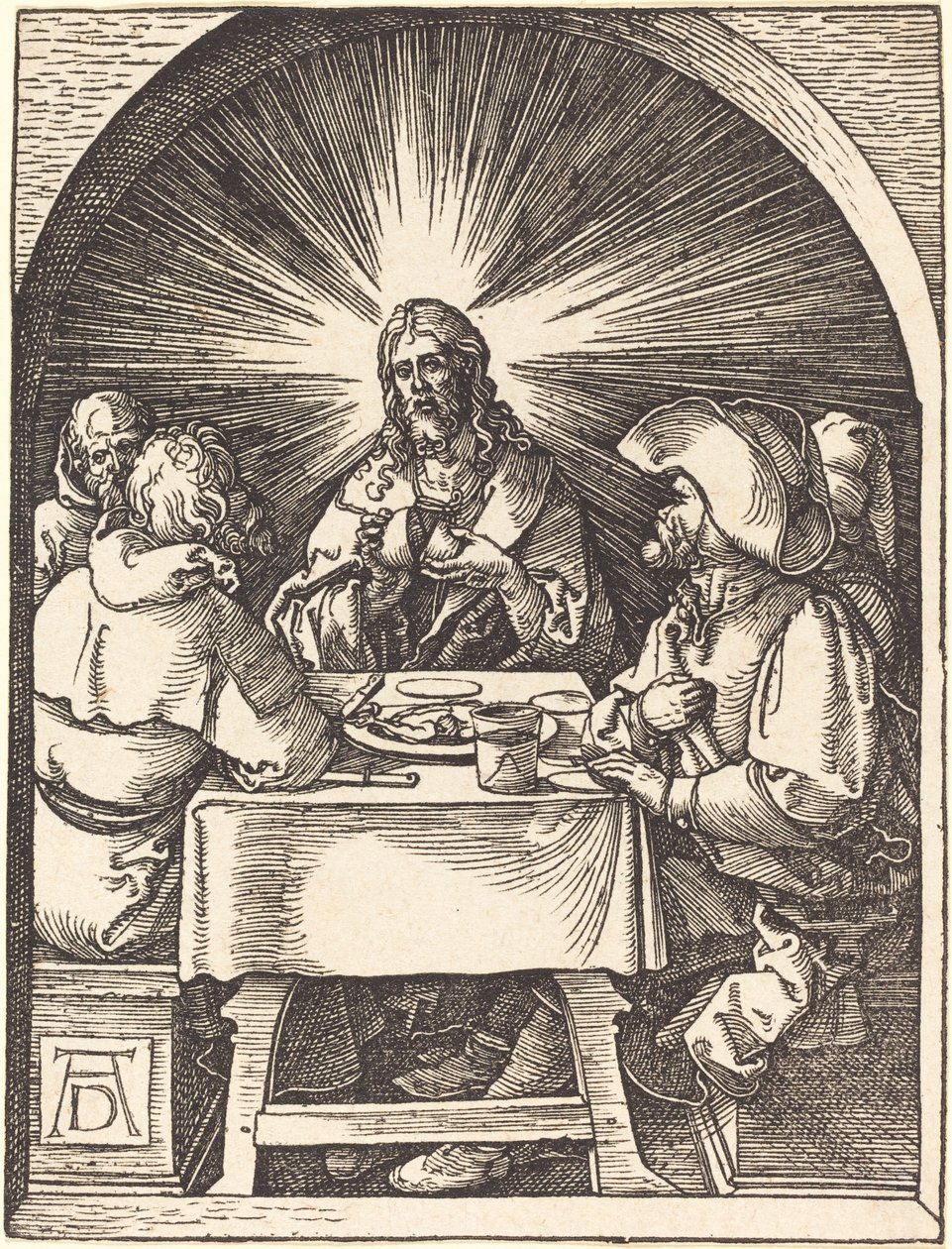 Cristo a Emmaus da Albrecht Dürer